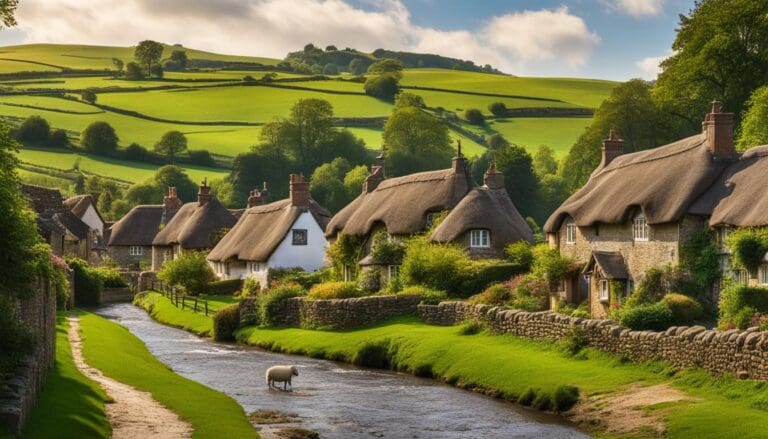 Ontdekken van historische dorpjes in het Engelse platteland