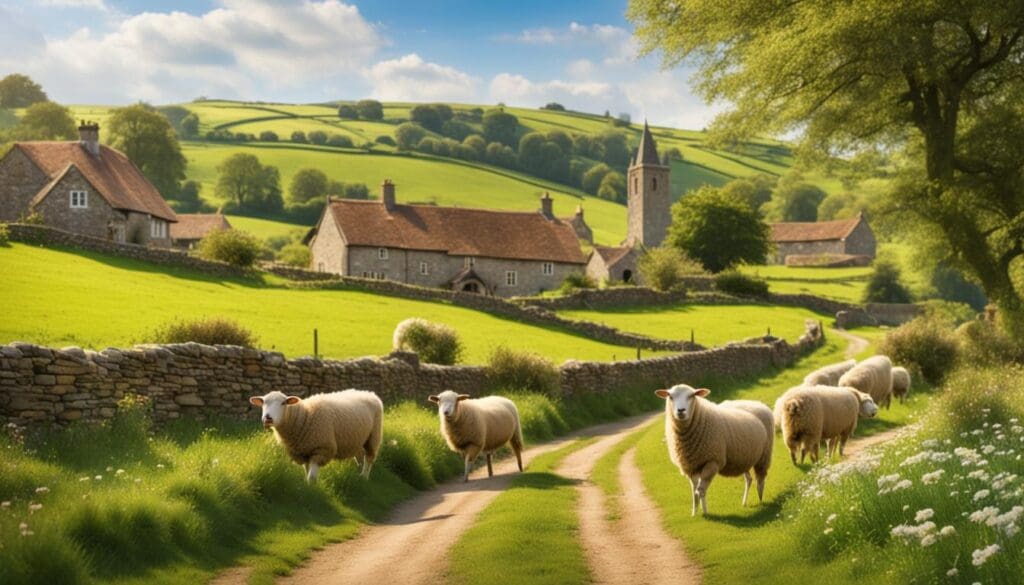 authentieke dorpjes Engelse platteland