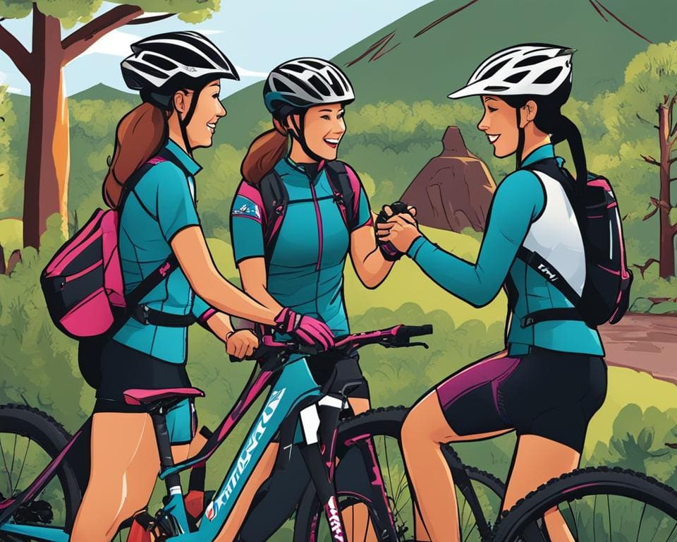 vrouwelijke mountainbike community