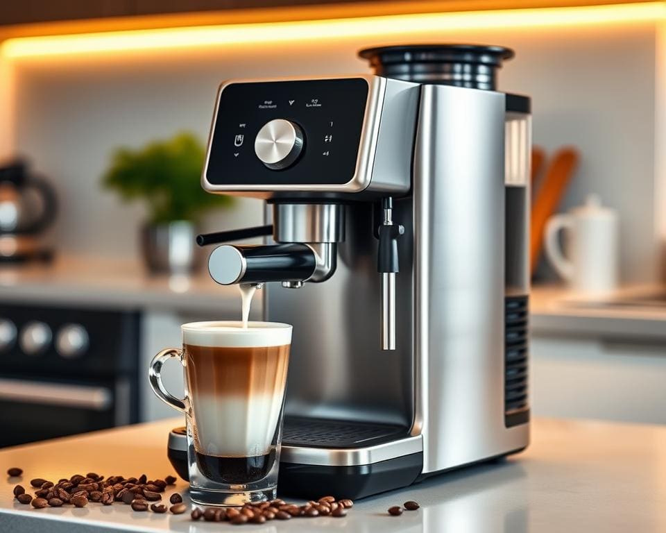 koffiezetapparaat met melkfunctie