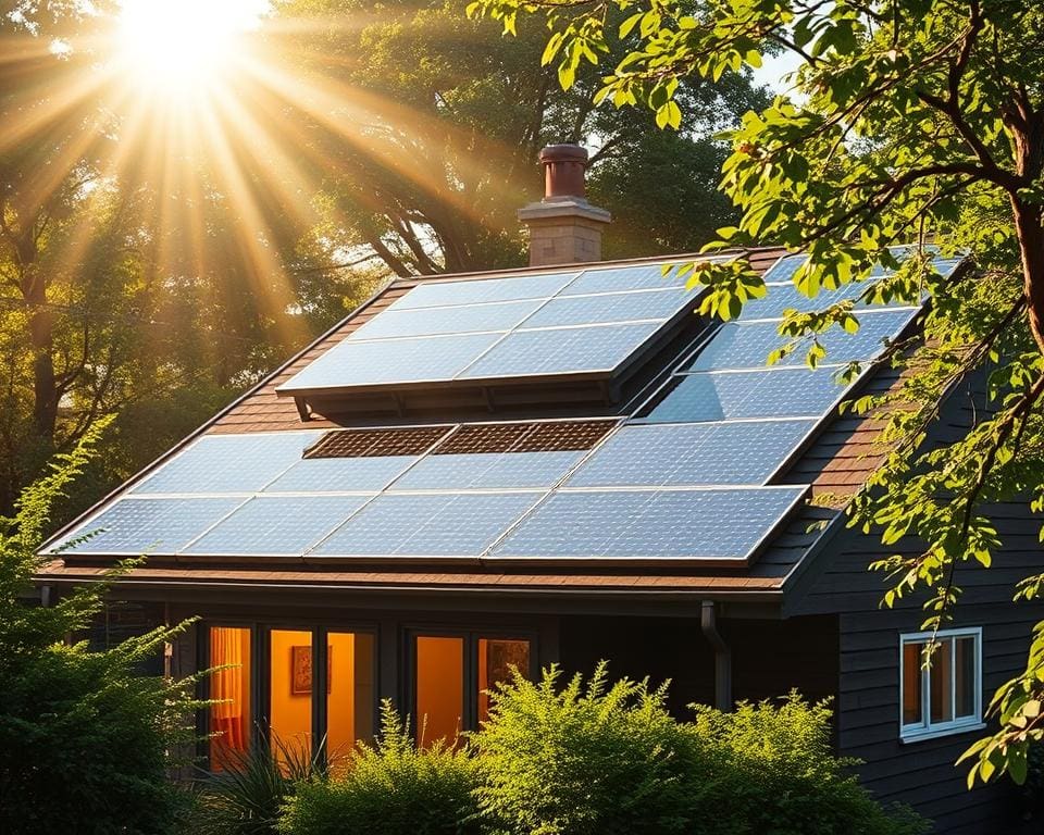 zonne-energie huis verwarmen met zonnepanelen