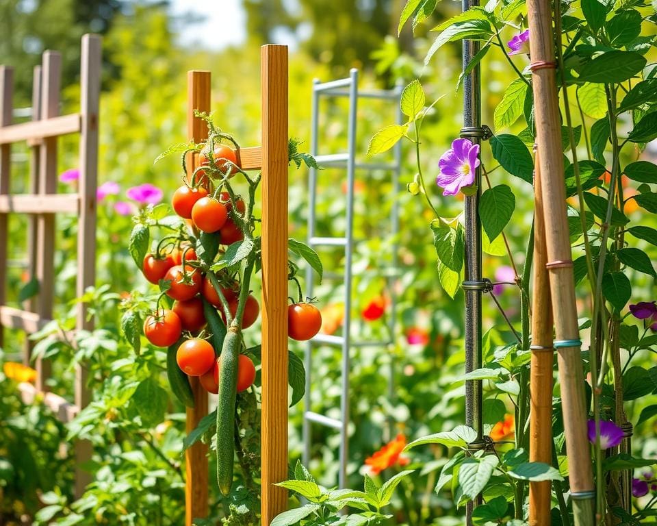 Plantensteunen die je planten helpen groeien