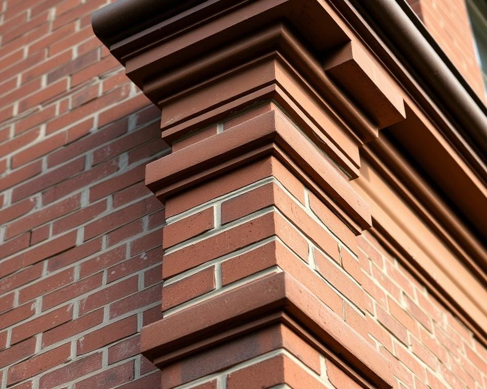 Wat vraagt restauratie van bakstenen daklijsten?