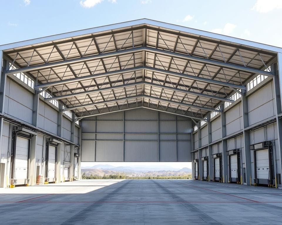 modulaire opbouw van bedrijfsloodsen
