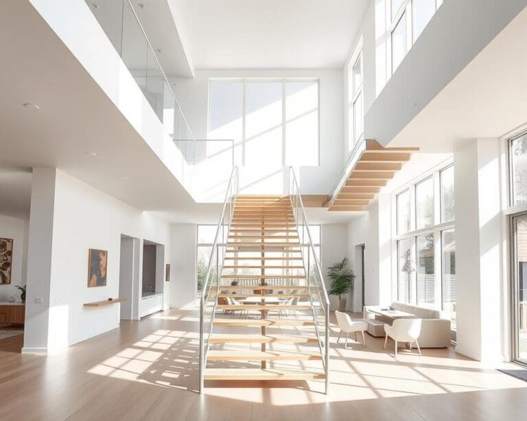 Een open trap die licht en ruimte brengt in huis