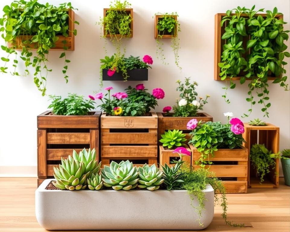 creatieve ideeën voor plantenbakken
