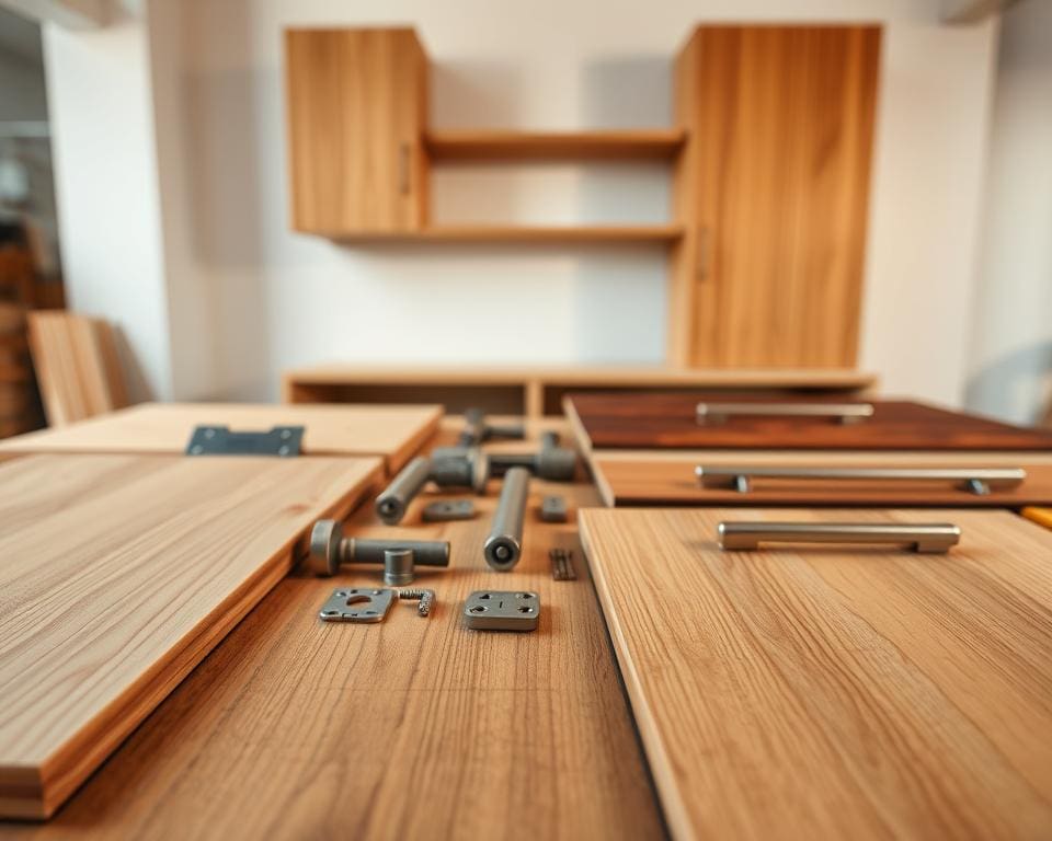 wandkast materialen