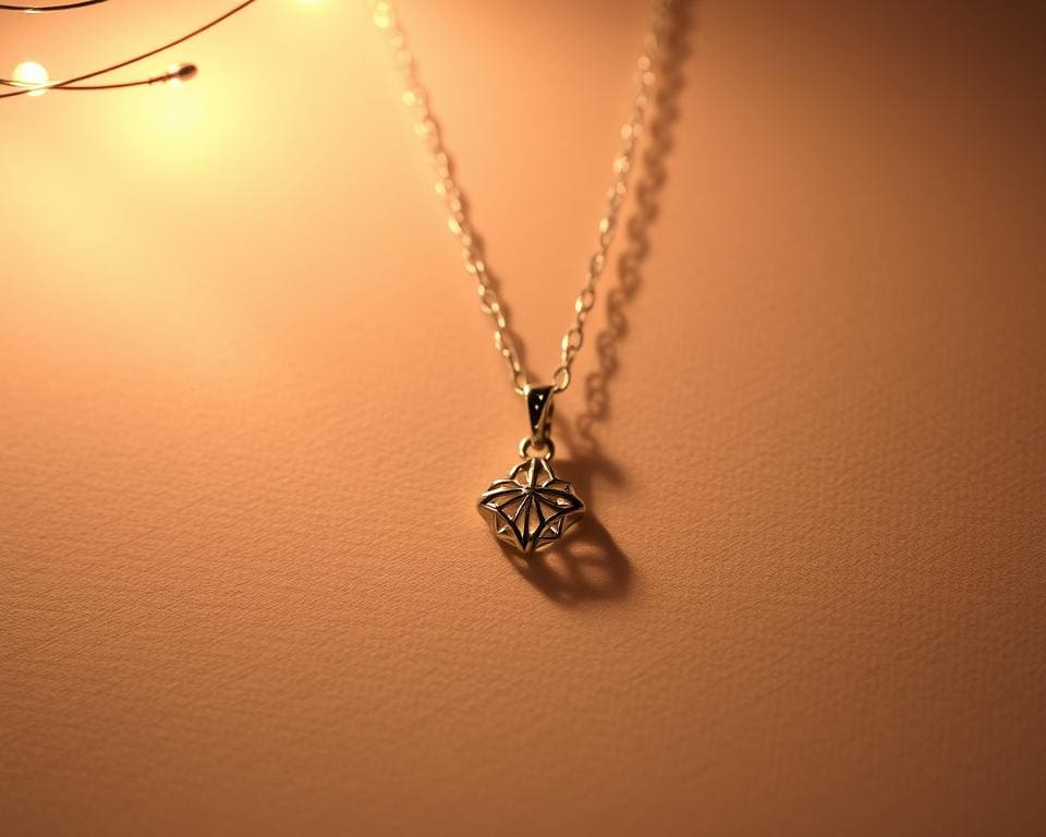 zilveren ketting met hanger