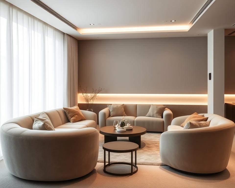 Hoe gebruik je zachte vormen voor elegantie?