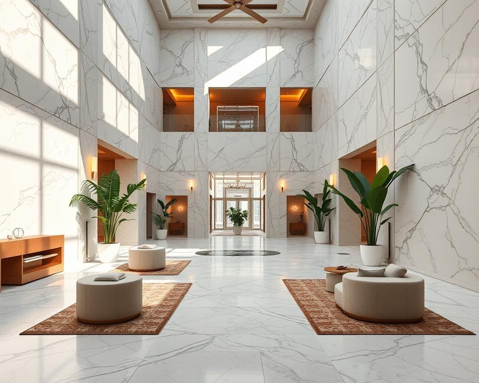 Op welke manier breng je warmte in marmeren ruimtes?