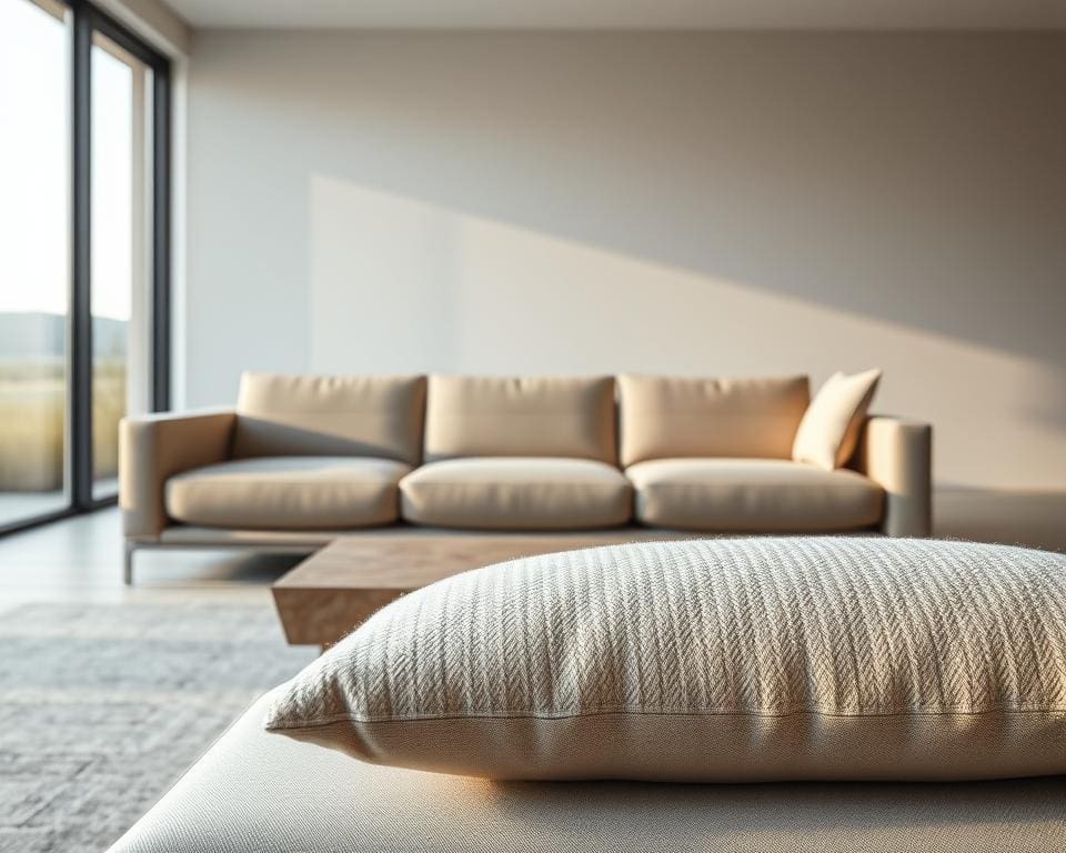 Welke materialen geven zachtheid aan strak design?