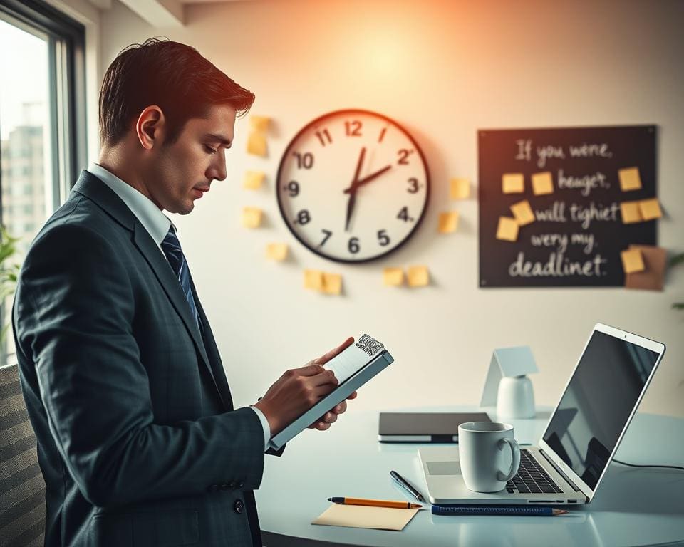 Hoe ga je om met deadlines?