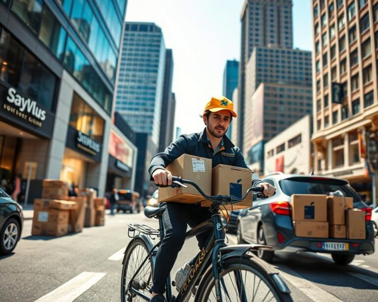 Wat doet een koerier voor snelle leveringen?