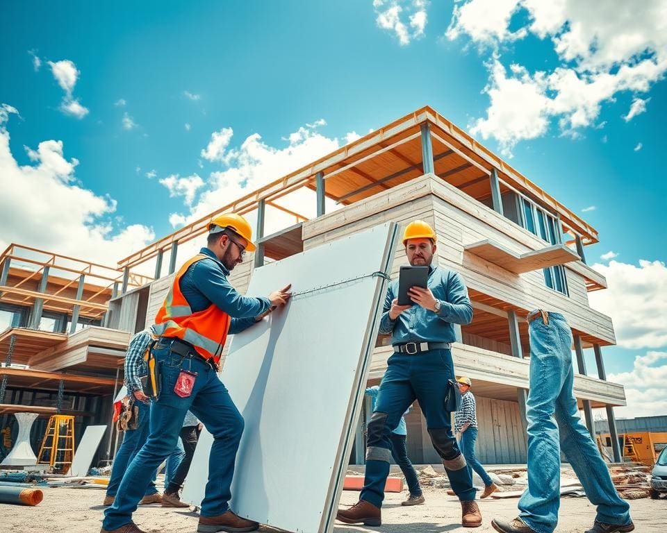 Hoe ziet werken met sandwichpanelen in de praktijk eruit?