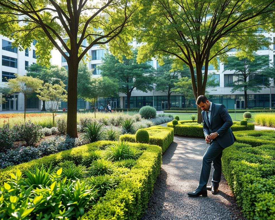 Wat doet een hovenier voor bedrijfsterreinen?