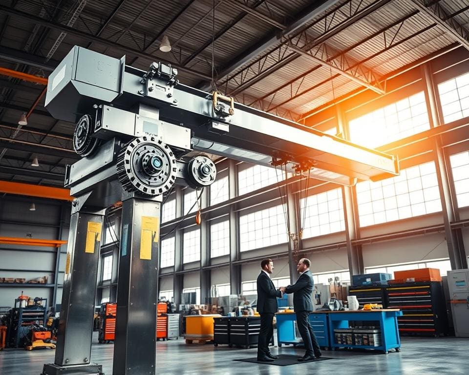 Wat maakt een indoor hijskraan ideaal voor montagewerk?