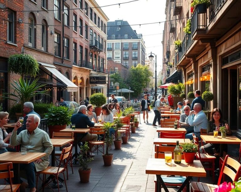 Wat zijn gezellige terrasjes in de stad?