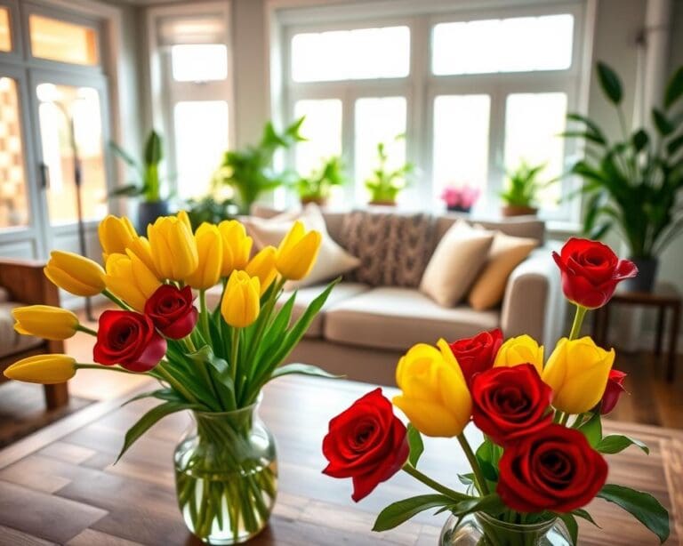 bloemen in huis
