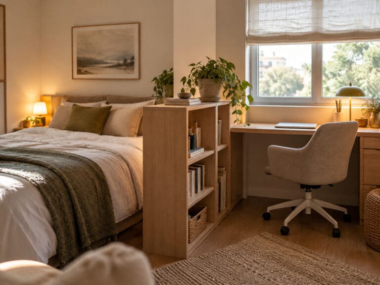 een-thuiswerkplek-integreren-in-een-rustige-hoek-van-de-slaapkamer